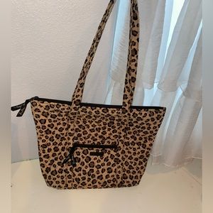 Leopard Vera Bradley Villager Tote